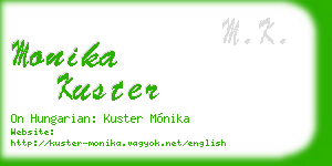 monika kuster business card
